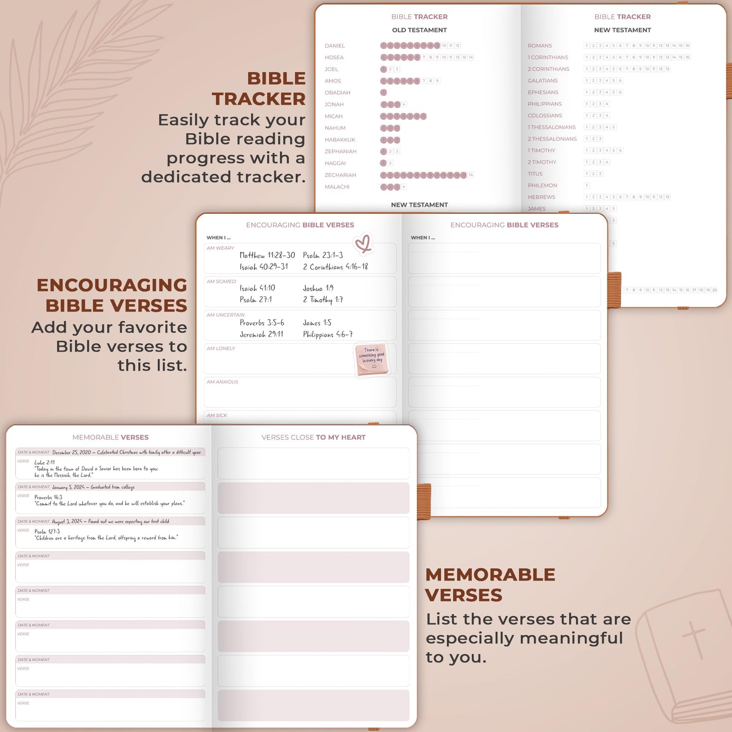 Clever Fox Daily Faith Journal – Guided Prayer, Gratitude & Bible Study Notebook – Faith Based Gifts & Journaling Supplies for Women (Dark Terracotta)