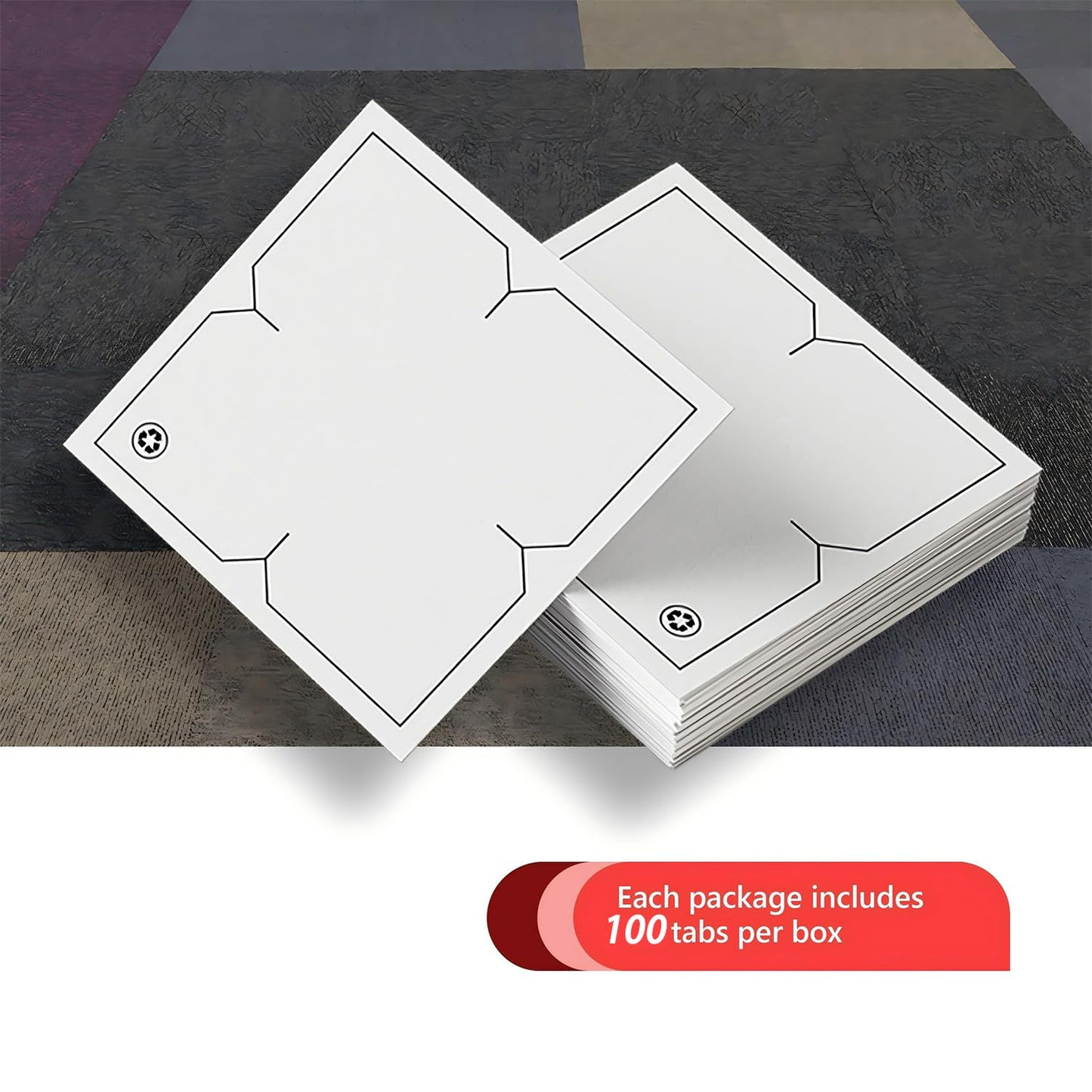 Carpet Tile Tape Adhesive Connectors Carpet Square Adhesives That Creates a Floating Floor 100 tabs per Pack