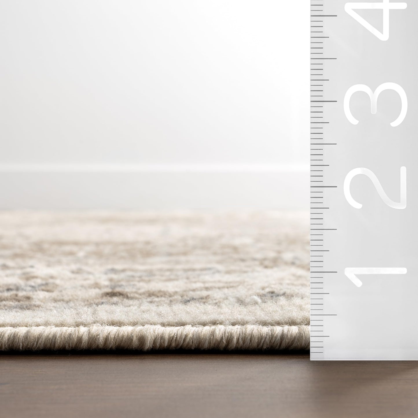 nuLOOM 2x10 Becca Traditional Tiled Area Rug, Beige, Faded Transitional Design, Stain Resistant, For Bedroom, Dining Room, Living Room, Hallway, Office, Kitchen, Entryway