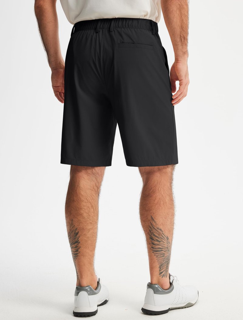 Libin Men's Classic Fit 9" Golf Shorts All Day Comfy Casual Shorts Quick Dry Lightweight Stretch Dress Travel Summer Clothing Work Outdoor Sports with Pockets Black 32