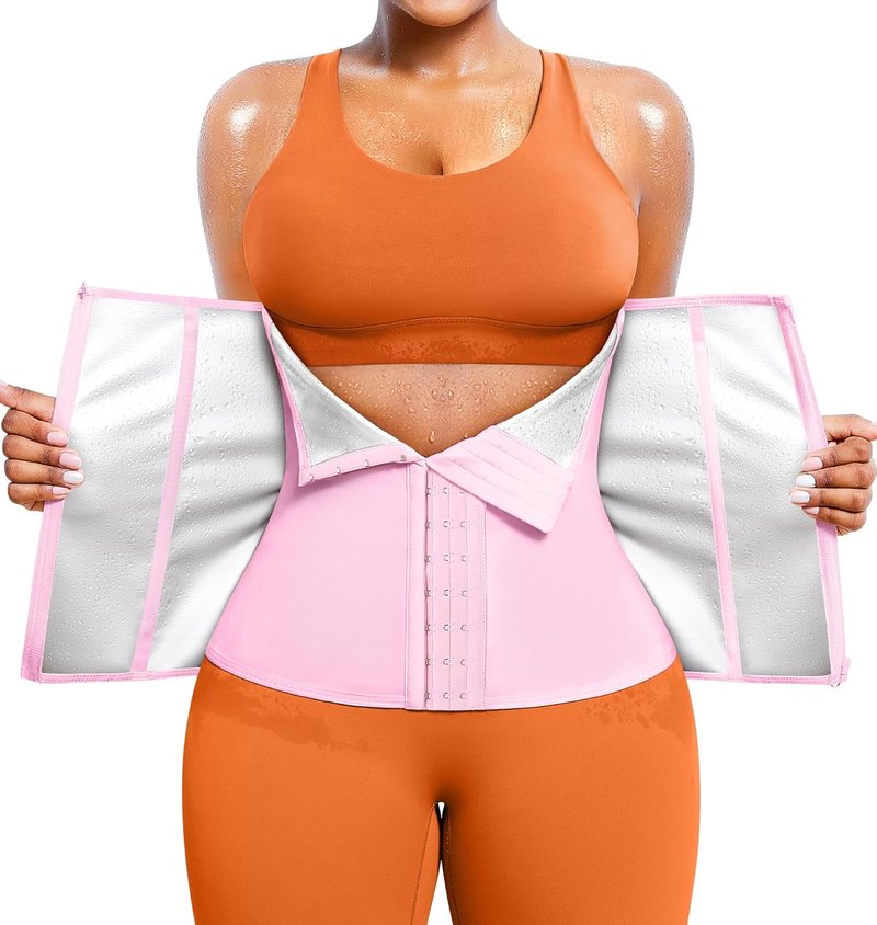 Waist Trainer for Women - Lower Belly Trimmer Corset Tummy Wrap | Sweat Belt for Effective Workouts