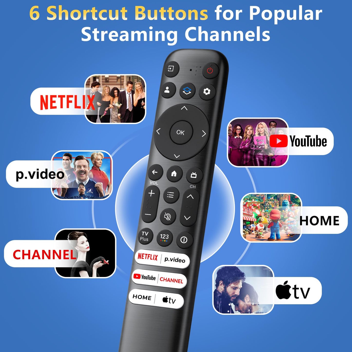Voice Magic Remote for LG-Smart-TV-Remote Control Replacement, AKB75855501 AN-MR20GA MR19BA MR18BA MR650A with Voice Recognition and Pointer Function