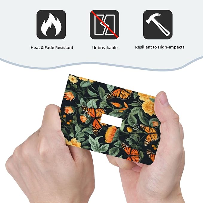 Butterflies Flower Garden Light Switch Covers 1 Gang Single Toggle Wall Plate Decorative Switchcover Electrical Switchplate for Country Living Decor