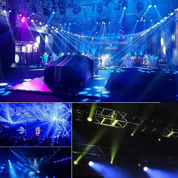 BETOPPER LED Par Lights 54 x 1.5W, RGB Stage Lights DMX DJ Lighting Sound Activated with Stand, Strobe Light & Wash Par Lighting DMX for Parties, Church, Wedding, Bars, 4 Pack