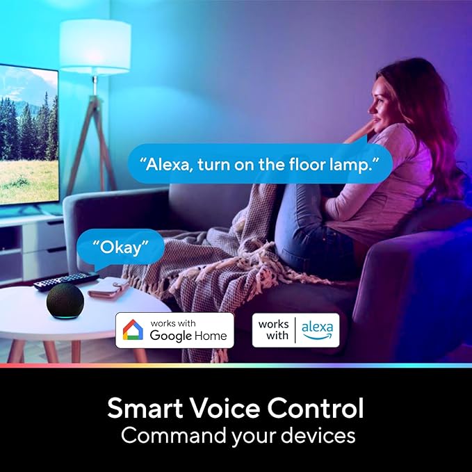 U-tec Smart Light Bulbs, 1100 Lumen, 90+CRI WiFi Mesh & Bluetooth Color Changing A19 Light Bulb, 16 Million DIY Colors RGB Light Bulbs, Compatible with Alexa, Google Assistant Home App, 2 Pack