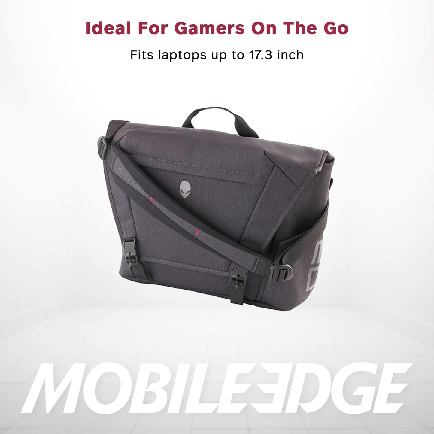 Mobile Edge Elite Messenger Bag, Specifically Designed for Alienware Area 51m Gaming Laptops 17"