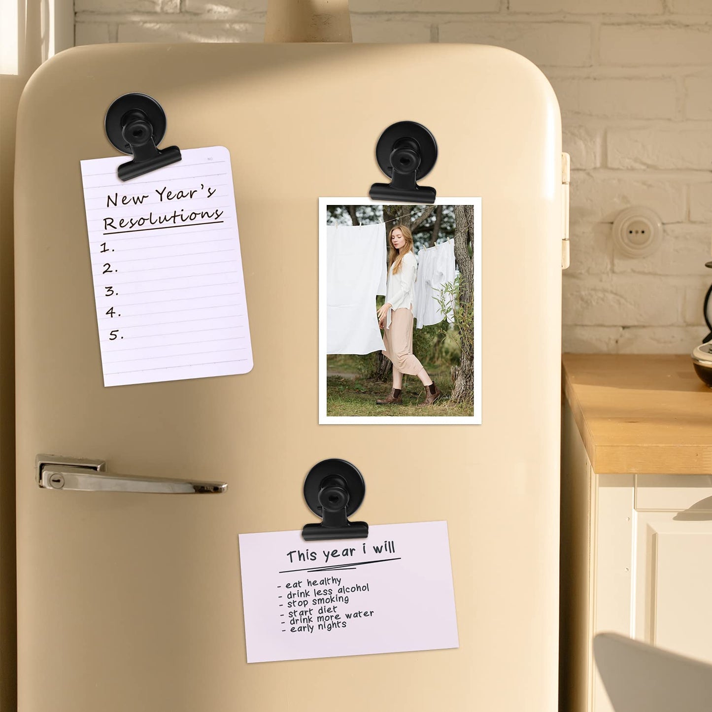 FINDMAG 20 Pack Fridge Magnets Refrigerator Magnet, Heavy Duty Refrigerator Clips, Whiteboard Magnets, Magnetic Christmas Light Clips for Whiteboard, Sculptural Picture Frame, Fridge, Kitchen, Office