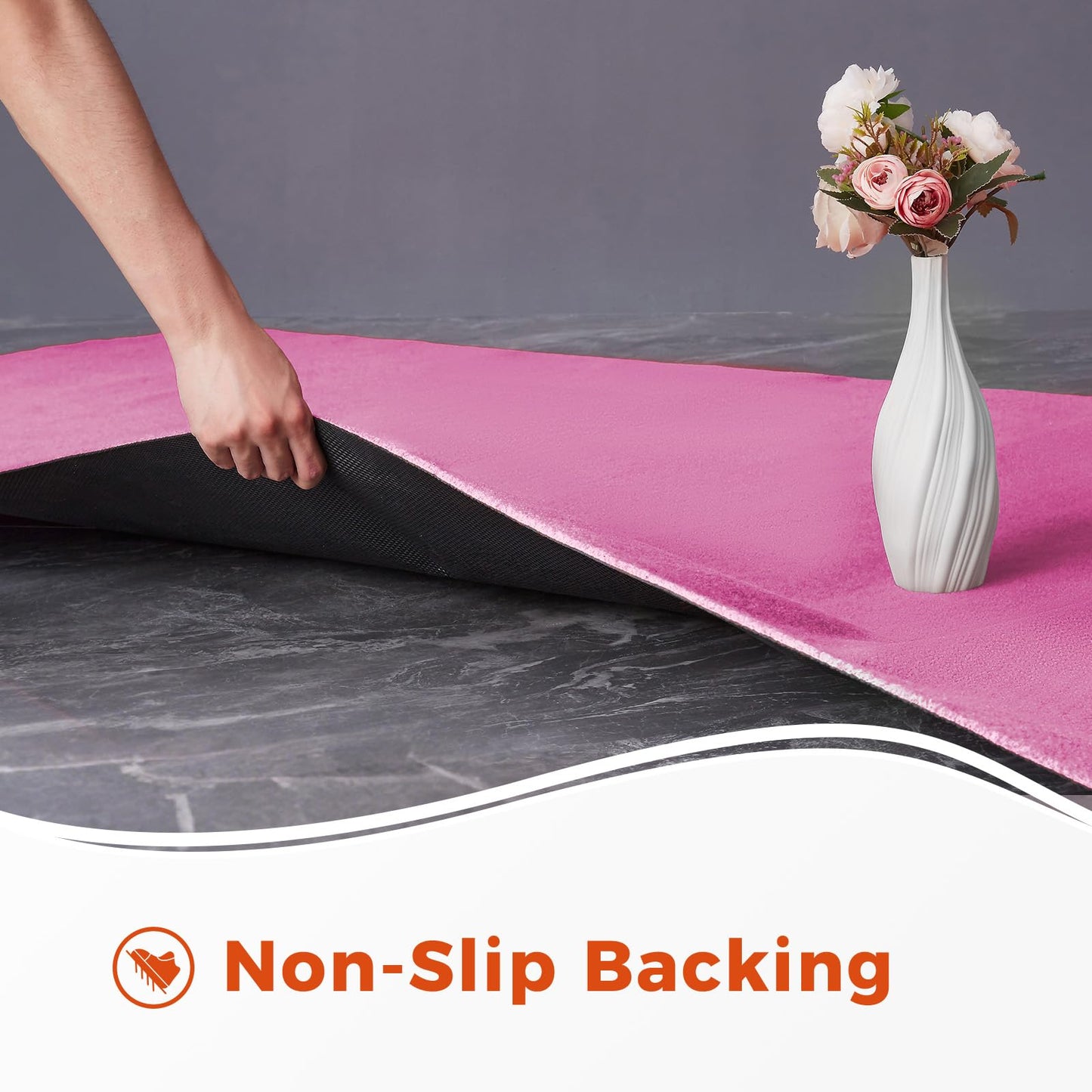 Couzssyhi 3ftx15ft Pink Carpet Runner, 450GSM Extra Thick Non-Slip TPR Rubber, Indoor/Outdoor Carpet for Hollywood&Oscars Runway, Weddings,Proms,Award Ceremonies,Home Parties,Easy to Clean & Reusable