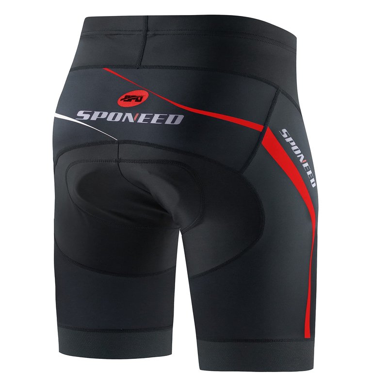 Bicycle Shorts for Men Padded Compression Bike Underwear with Padding Cyclist Gear US L Red
