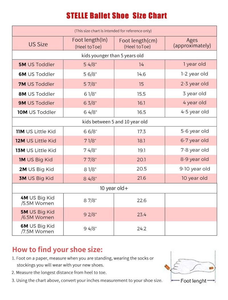 Stelle Ballet Shoes for Girls Toddler Ballet Slippers Soft Leather Boys Dance Shoes for Toddler/Little Kid/Big Kid(Black, 13ML)