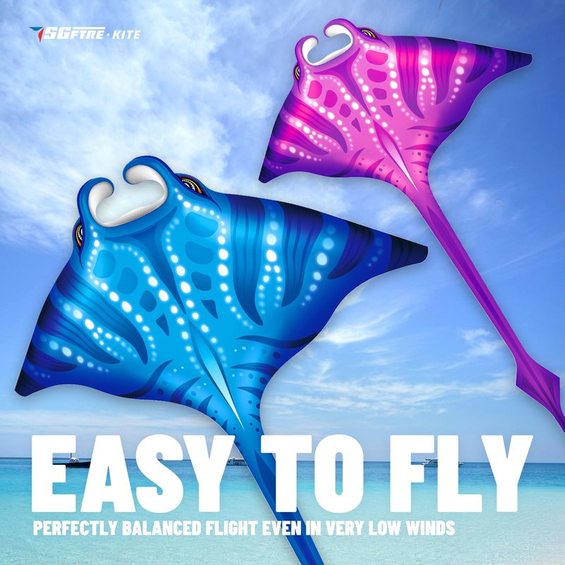 SGftre 3 Piece Set Butterfly Delta Octopus Kites for Kids and Adults，Easy to Fly for Outdoor Adults Children Line Kite for Kids Toy (Flag(Butterfly+Shark+Eagle+Airplane), 4)