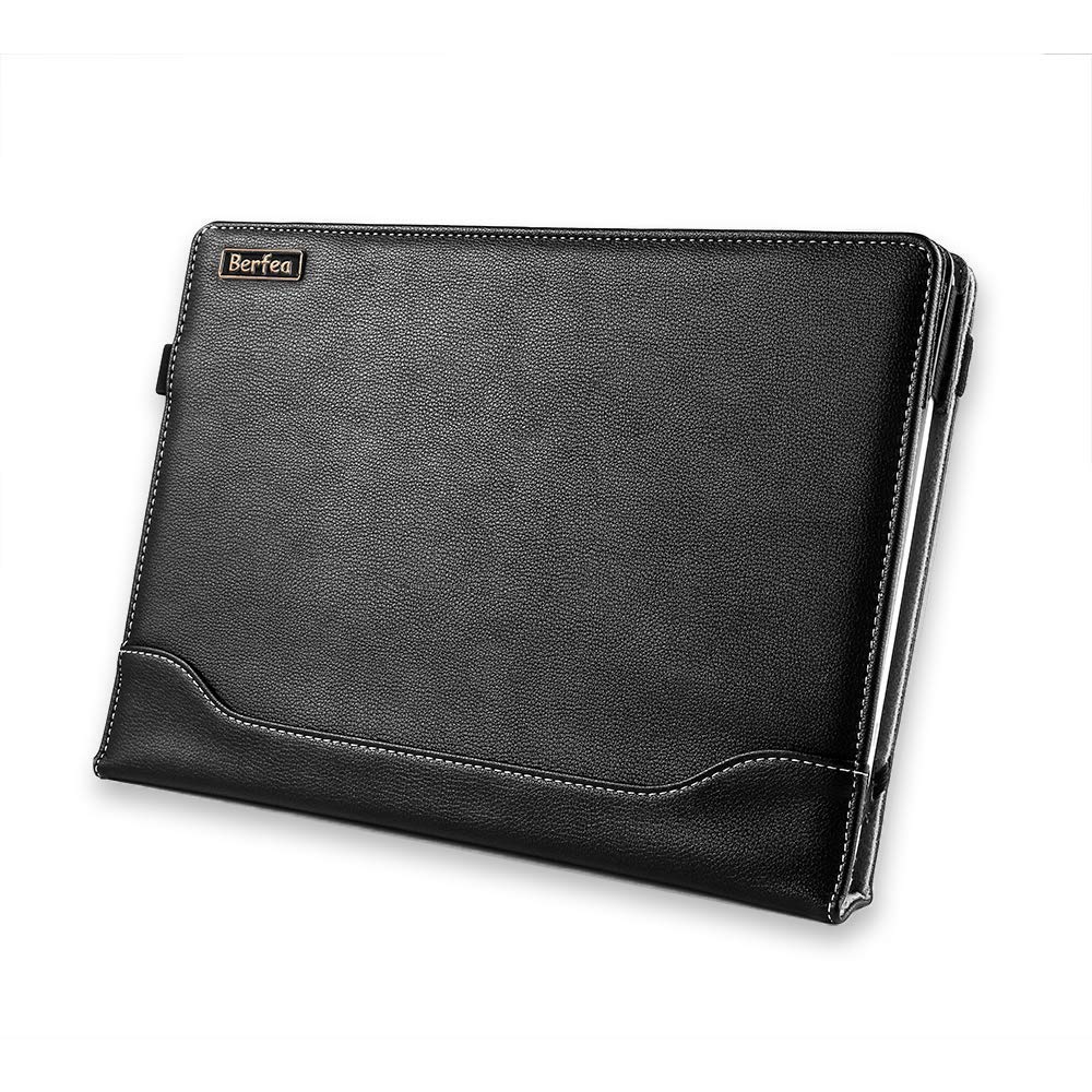 Berfea Protective Case Cover Compatible with Dell Latitude 5531 5530 5540 5550 15.6 inch Laptop Sleeve Notebook PU Leather Stand Hard Case Skin Pouch