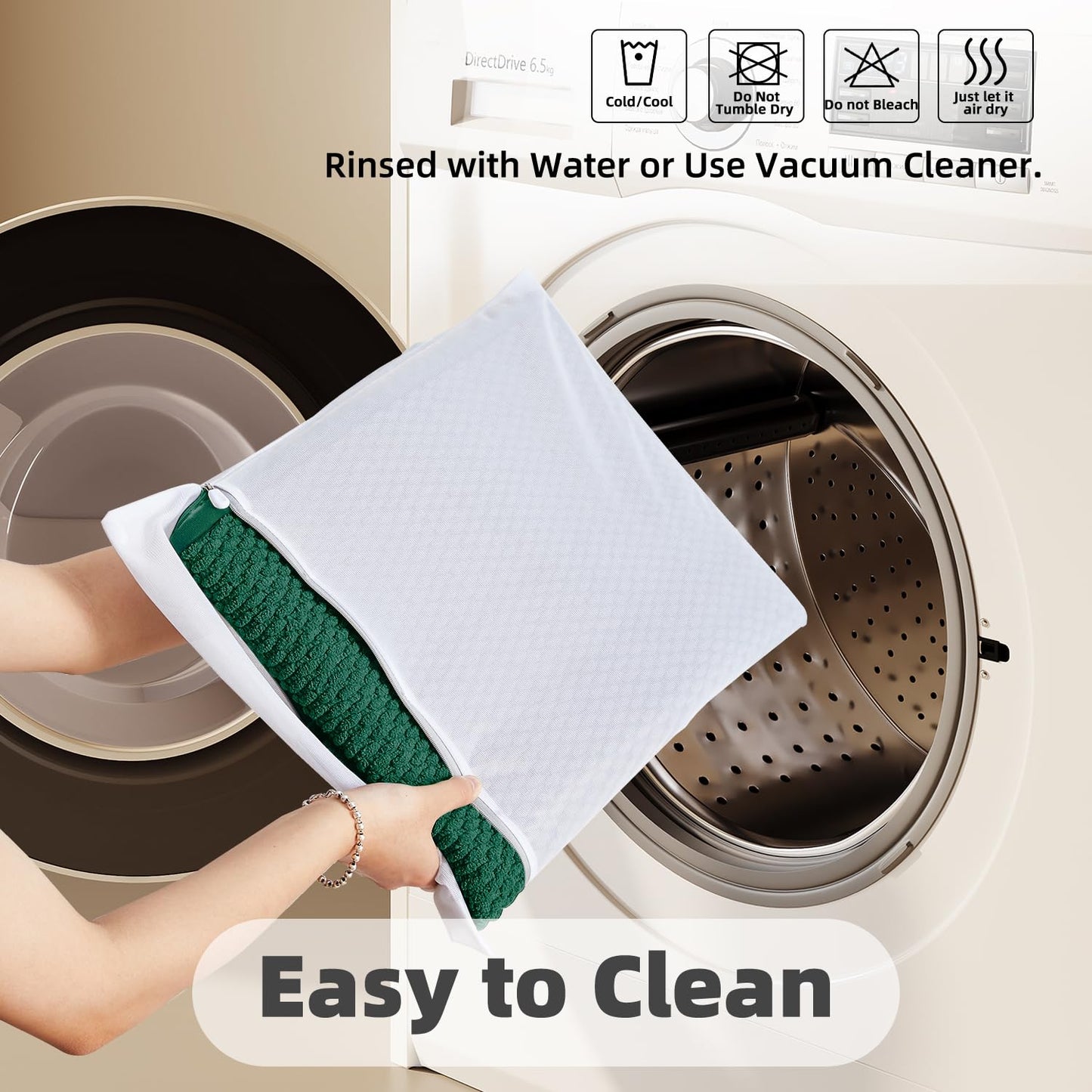 TYUU Bathroom Rugs Non Slip Washable, Super Absorbent Thin Bath Mat Small Quick Dry Low Pile Bathroom Rug, Dark Green 16"x24"