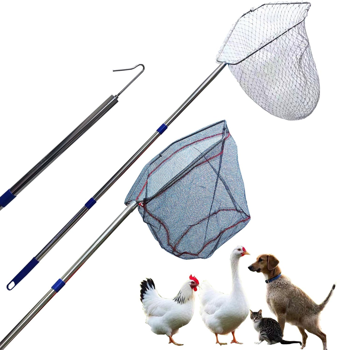 BRZFWLMYDF Chicken Net Catcher Stainless Steel Poultry Catching Nets