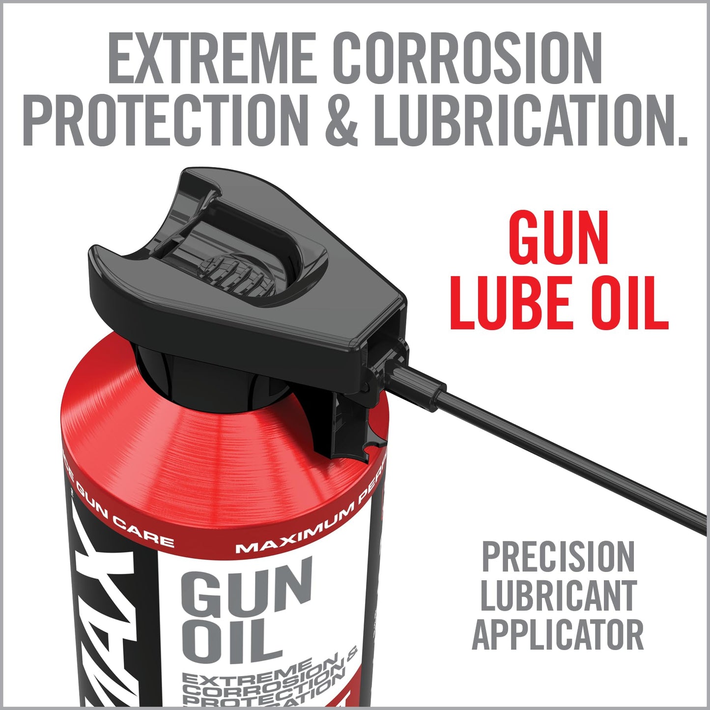 Real Avid Gun Max Gun Oil - 12 Ounce Gun Oil and Cleaner - All-in-One Shooter Lube Rust Protectant & Gun Oil Lubricant - High Performance Gun Lube