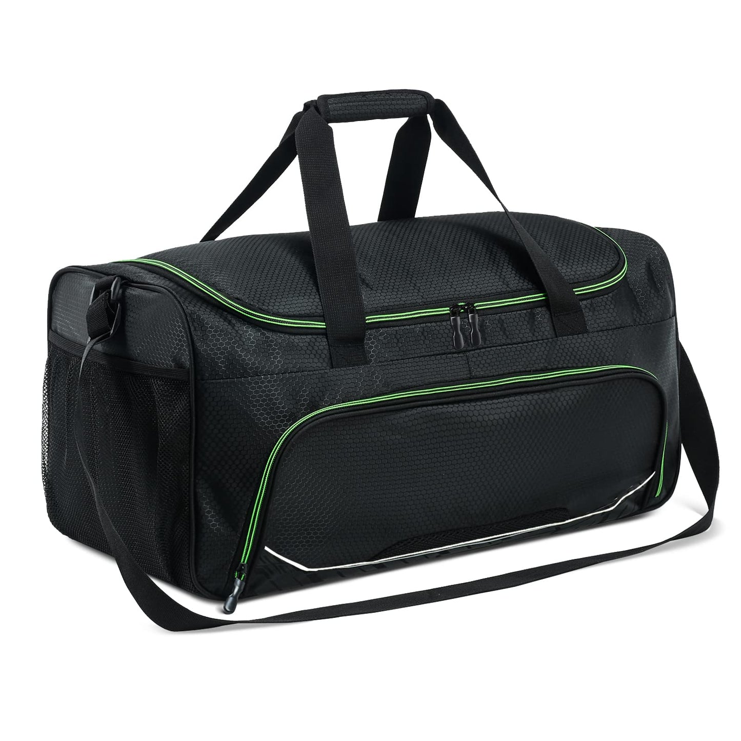 Gym Bag for Men - 55L Black Durable Large Duffle Bag for Travel, Workout, Fitness & Sport