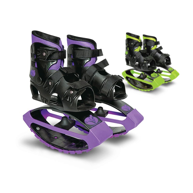 New Bounce Jumping Shoes - Kangaroo Jumping Shoes for Kids - Exercise Moon Boots - Bouncy Shoes for Ages 8-12 - Size 1-6 (32-38 EU) Purple
