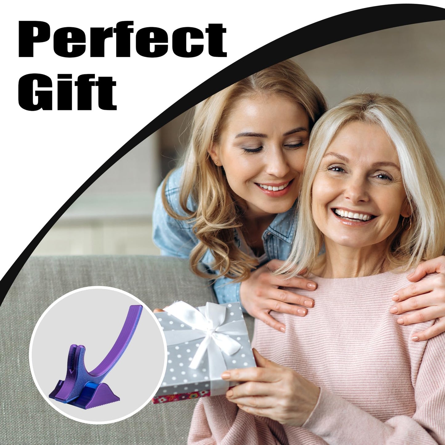 Hip Hook Psoas Release Tool – Deep Tissue Hip Flexor & Iliacus Massager for Sciatica, Back & Waist Pain Relief, Adjustable Trigger Point Self-Care Tool (Purple)