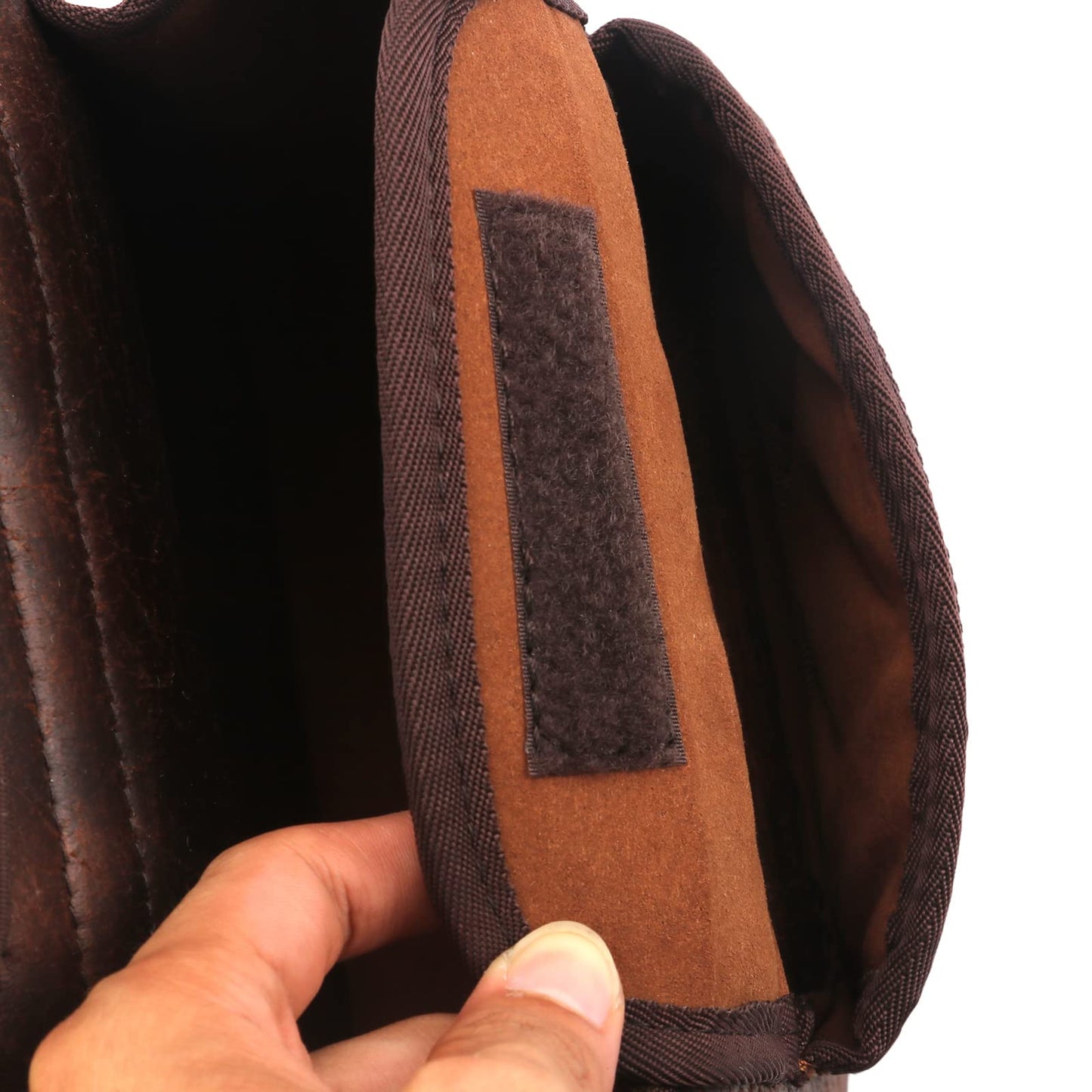 Tourbon Vintage Leather Trap Shooting Bag Ammo Storage Shell Pouch 50+