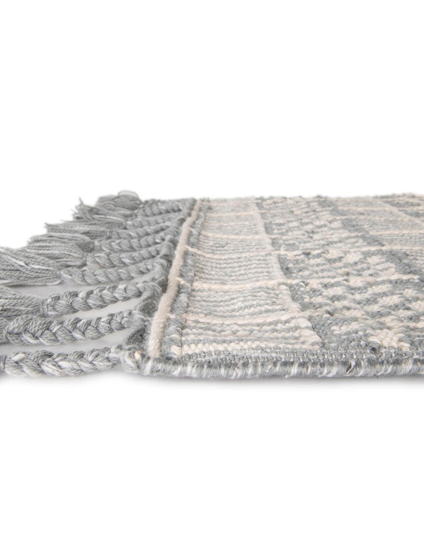 Rugs.com - Eco Bohemian Indoor Outdoor Rug – 7' 10 x 10' Cool Gray Washable Indoor/Outdoor Rug – Eco-Friendly Recycled Material, Perfect for Patios, Decks, and High-Traffic Areas