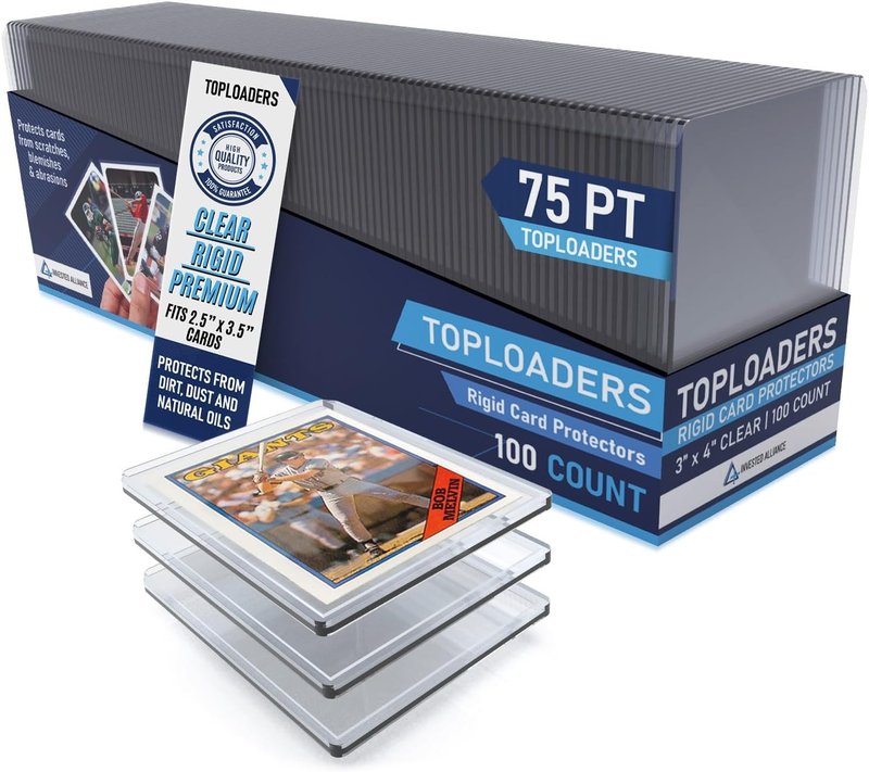 Premium Seamless 20PT Top Loaders - Thick Card Holders for Trading Cards | Hard Plastic Sleeves, 360PT Size
