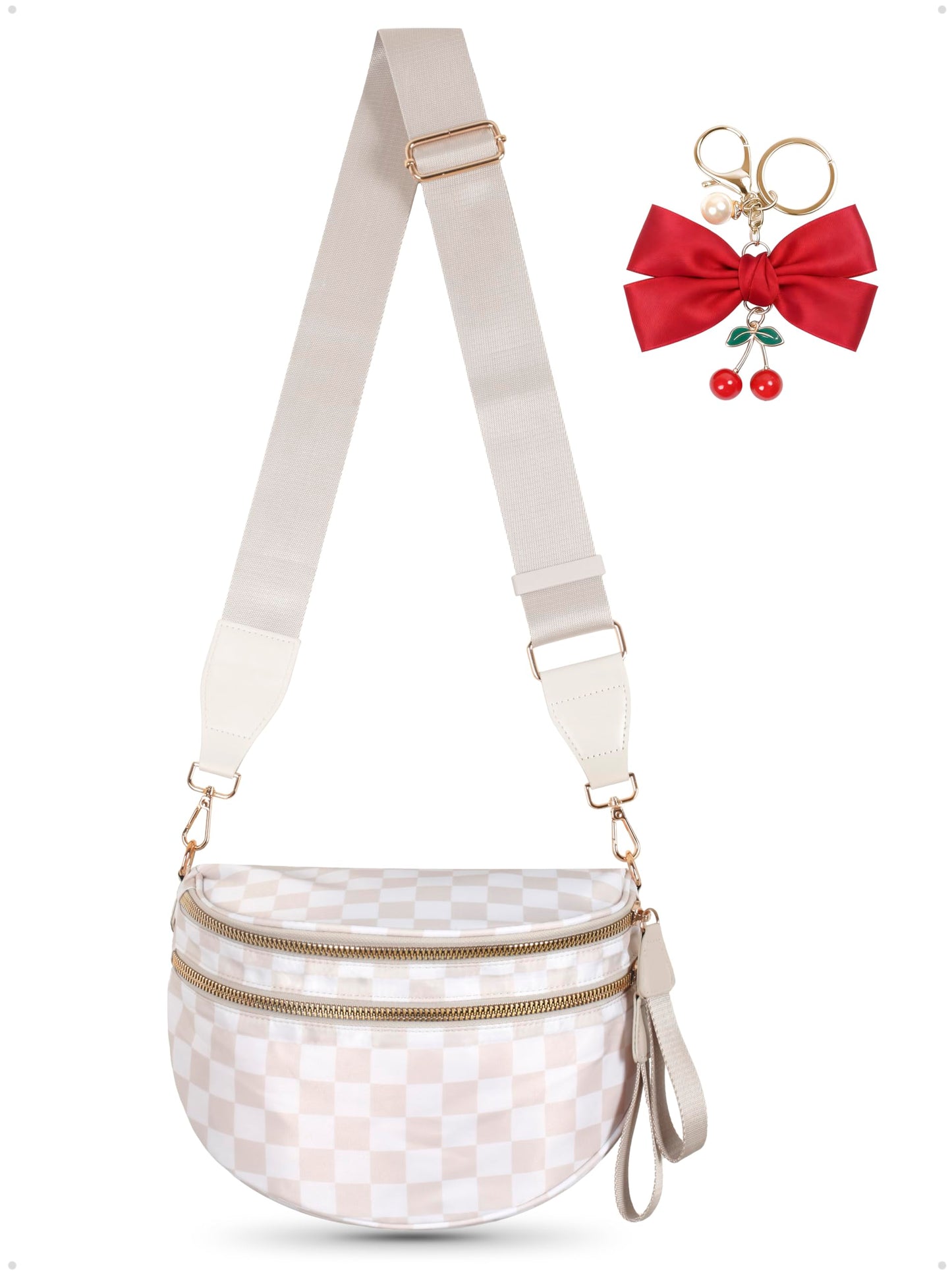 Weighnixis Bum Bag Crossbody Bag for Women | Spacious Bum Bags | Nylon Crossbody Fanny Packs | Purse Belt Purse for Travel Running, Fashion Holiday Gifts