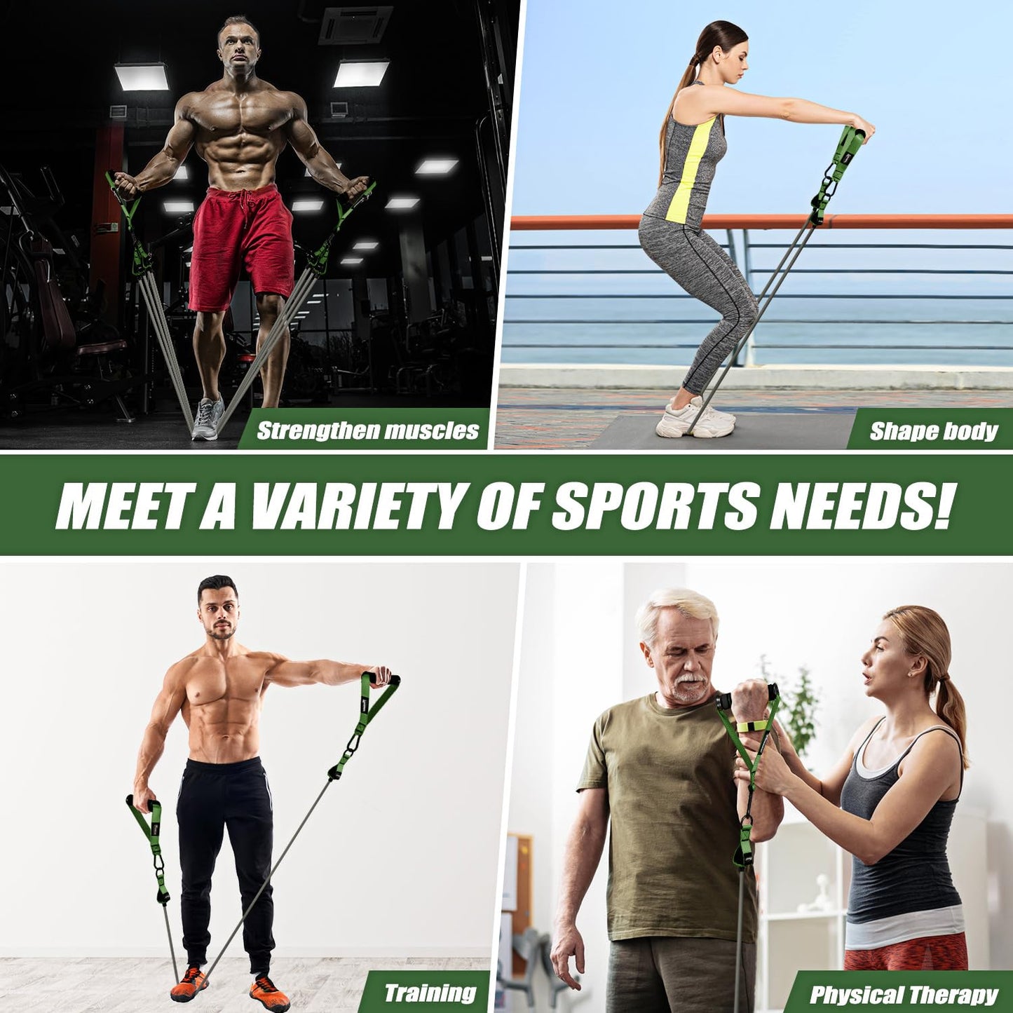 Heavy Resistance Bands for Working Out, 350lbs/450lbs Exercise Bands with Handles, Workout Bands Set for Men, Fitness Weight Bands for Muscle Strength Training, Stretching, Slim, Home Gym Equipment