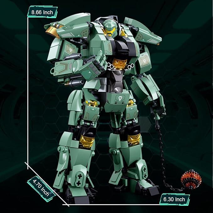 Mech Building Set Annihilation Ranger Warrior Robot Action Figure Building Toys for Adults Compatible with Lego Mech Set 542 PCS