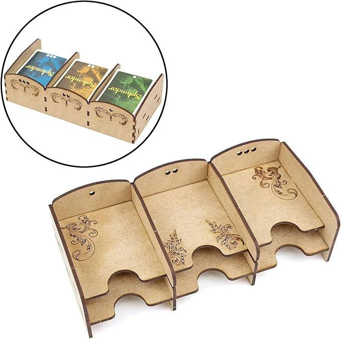 TowerRex Organizer for Splendor Board Game and Cities of Splendor Expansion Storage Insert Accessories Upgrade