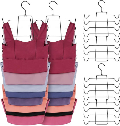 ZEDODIER 6 Pack Tank Top Hanger Space Saving, Bra Hangers