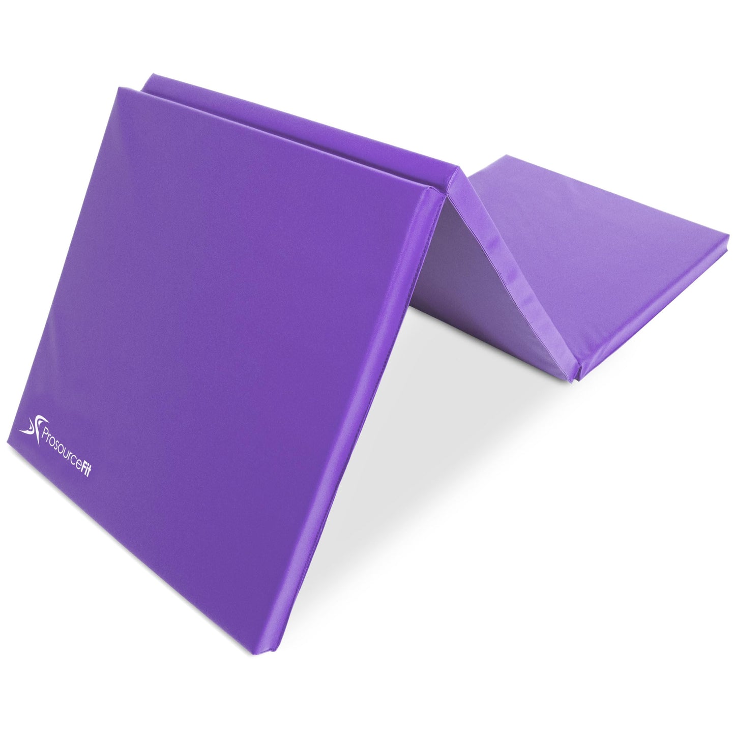 ProsourceFit Tri-Fold Folding Thick Exercise Mat 6’x2’ with Carrying Handles for MMA, Gymnastics Core Workouts