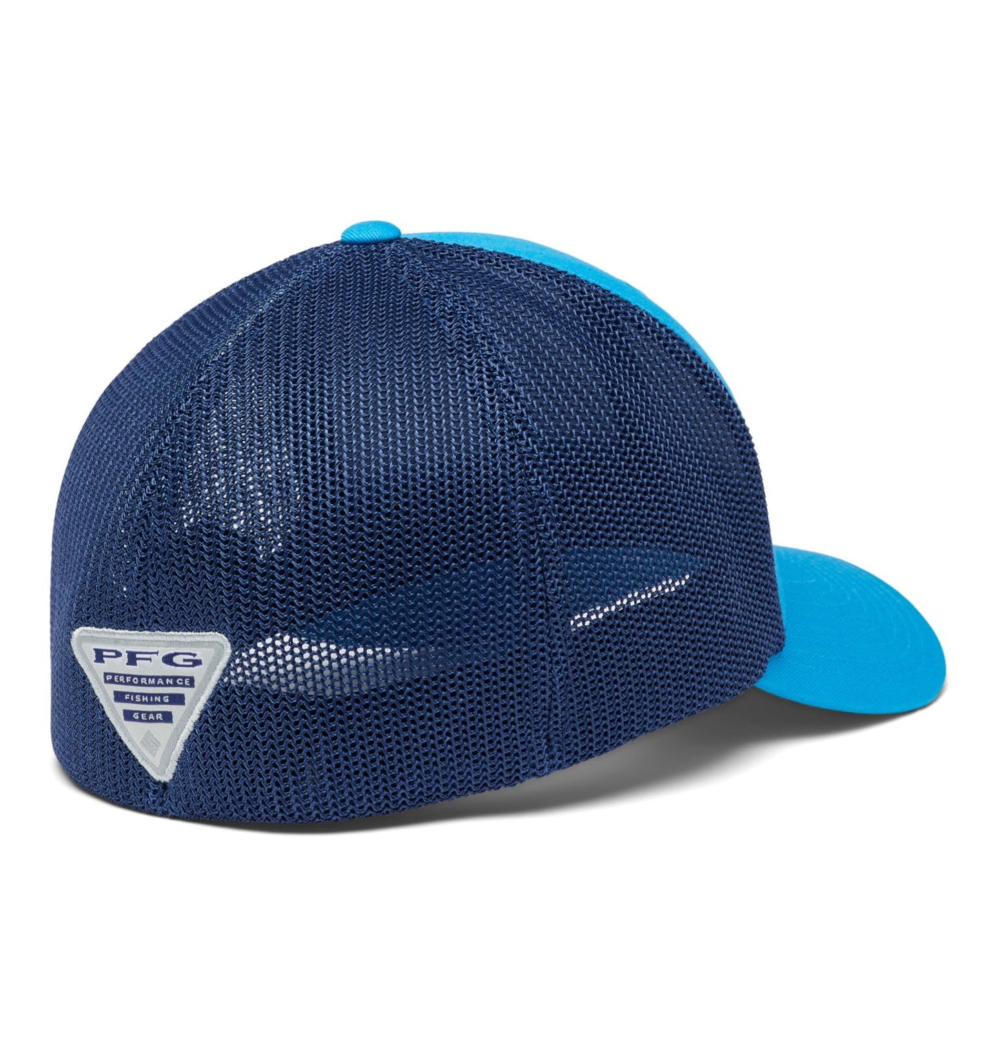 Columbia Unisex PFG Logo Mesh Ball Cap - High Crown, Pool/Carbon, XX-Large