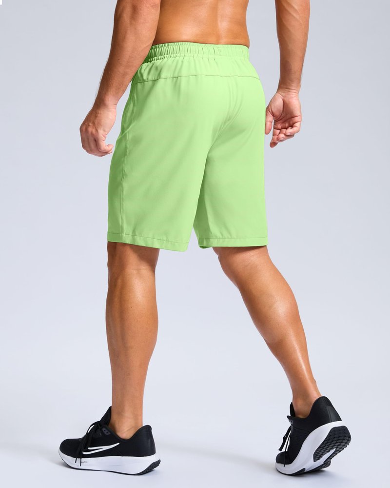 G Gradual Men's Athletic Running Shorts with Zipper Pockets Quick Dry 7"/ 5"/ 9" Workout Gym Shorts for Basketball Hiking(Mint Moment,9S)
