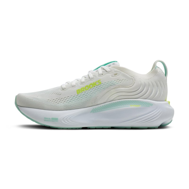 Brooks Women’s Adrenaline GTS 25 Supportive Running & Walking Shoe - White/Nightlife/Yucca - 7.5 Medium