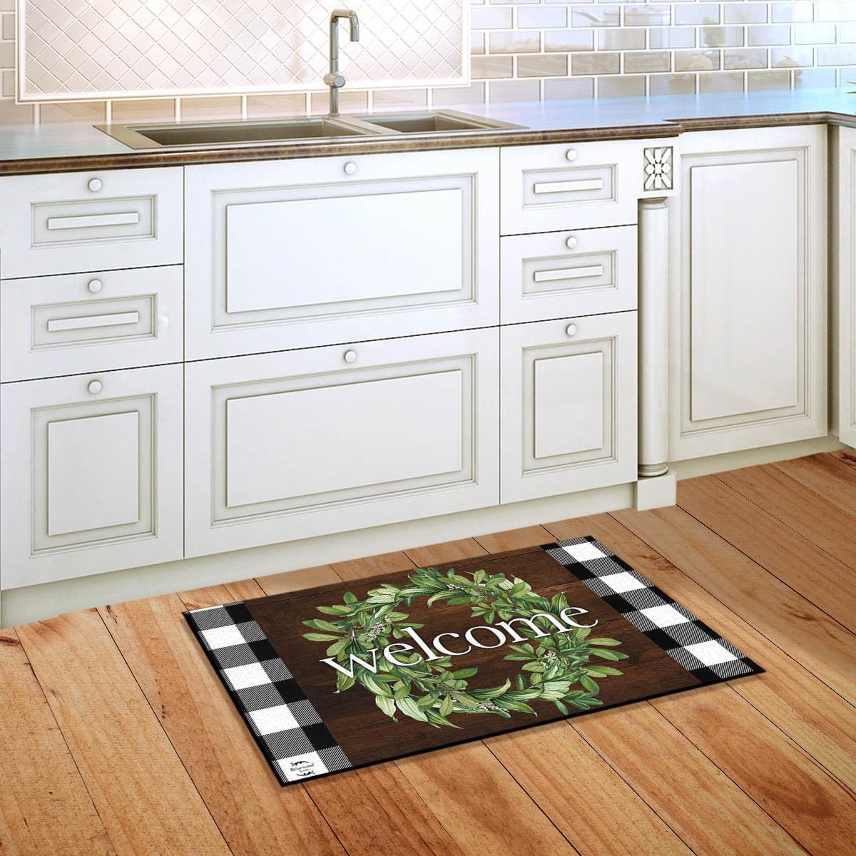 Briarwood Lane Farmhouse Wreath Spring Doormat
