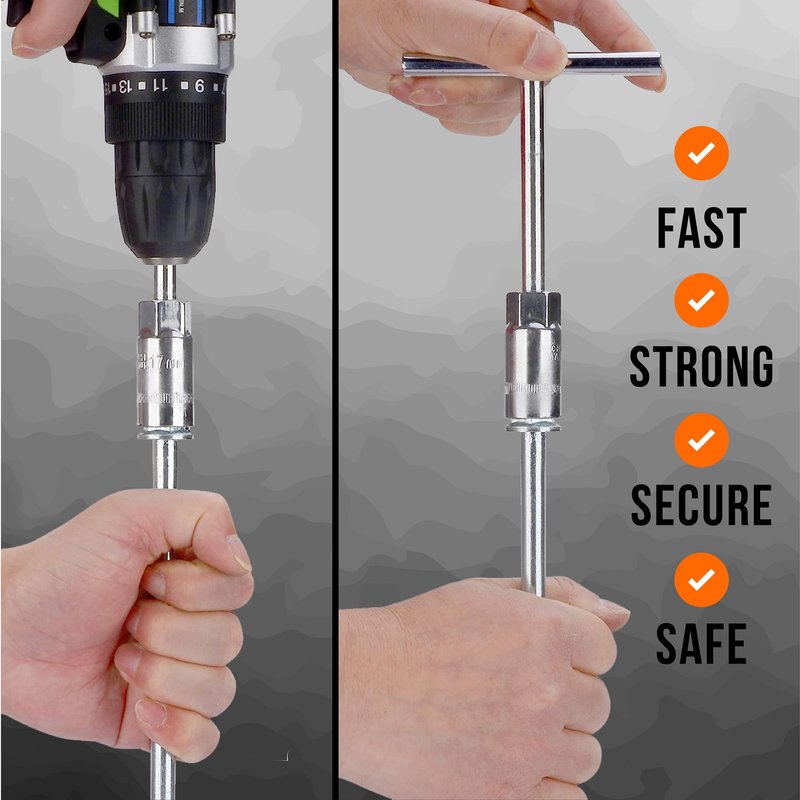 Trampoline Anchors High Wind Heavy Duty 12" Set of 4/6/8 with Straps, Drill Bit - Trampoline Anchor Kit - Trampoline Stakes Anchors High Wind - Ground Anchors - Trampoline Wind Stakes - Ground Stakes