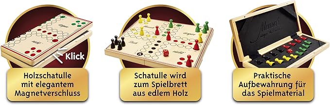 Schmidt Spiele 49453 Mensch ärgere Dich Nicht Deluxe Version Family Game