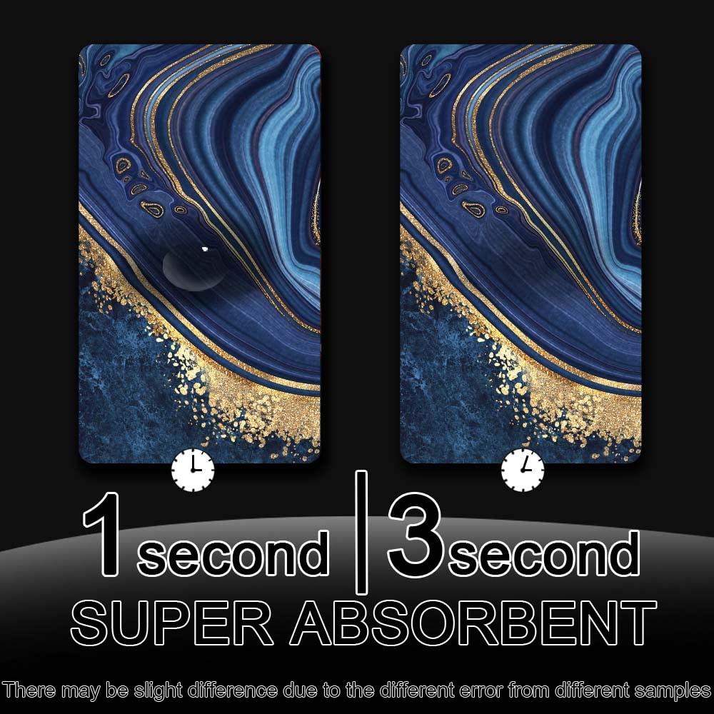 ZHUZHISHAN Bath Mat Rug,Dark Blue Gold Marble Non Slip Quick Dry Super Absorbent Thin Bathroom Rugs Fit Under Door-Easy to Clean Bathroom Floor Mats-Shower Rug for Shower Sink Bathtub(16" x 24"in)