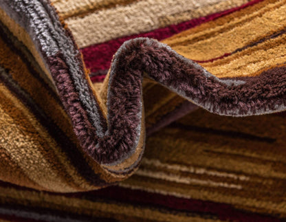 Unique Loom Barista Collection Area Rug - Icatu (8' x 10' Rectangle Beige/Brown)