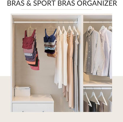 ZEDODIER 4 Pack Tank Top Hanger Space Saving, Bra Hangers