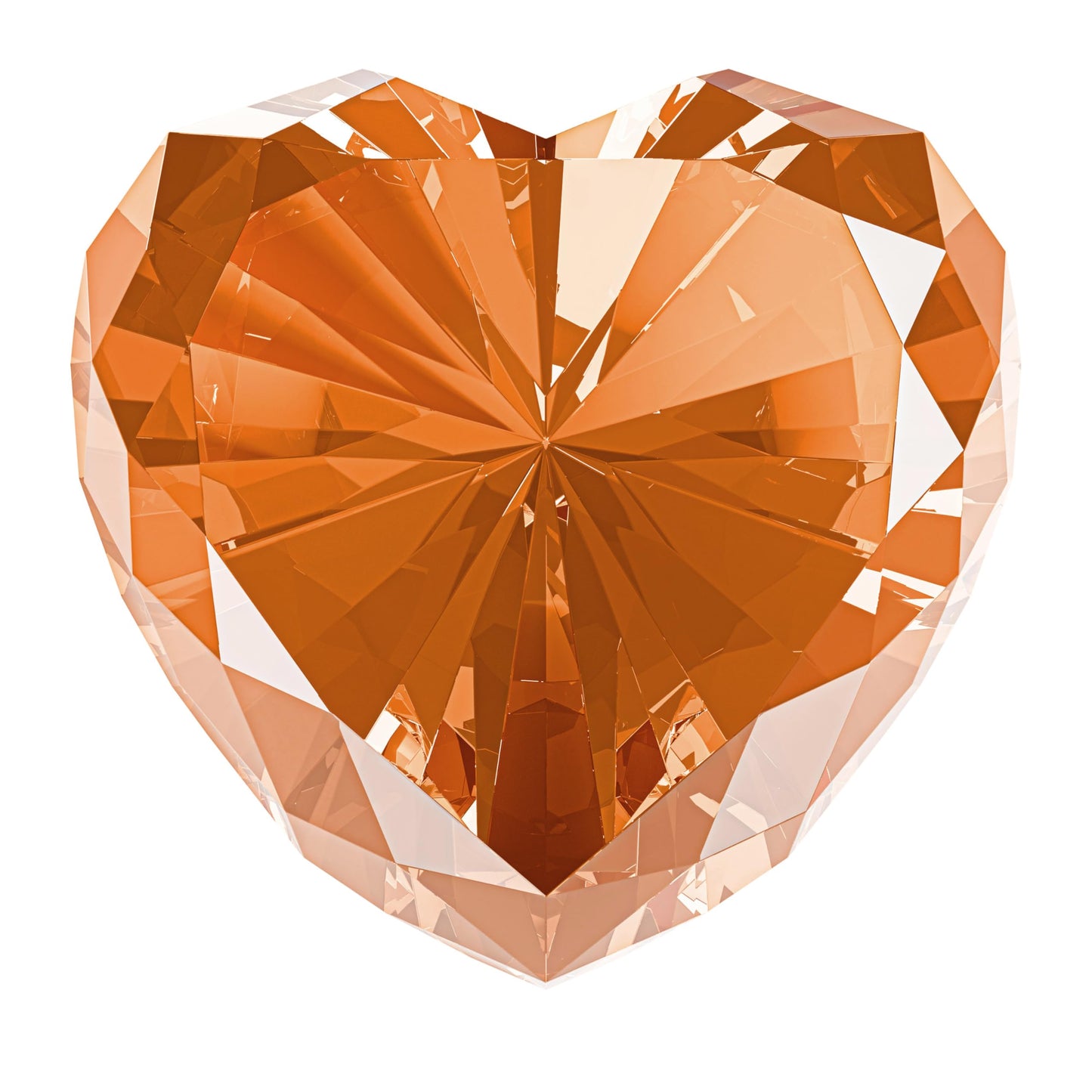 Amber Crystal Diamonds Paper Weights, Heart Shape Real Crystal Diamond Glass Gems Paperweight for Decoration 80mm, Big Diamonds Home Office Decor Valentine's Day Gift Wedding Favors with Gift Box