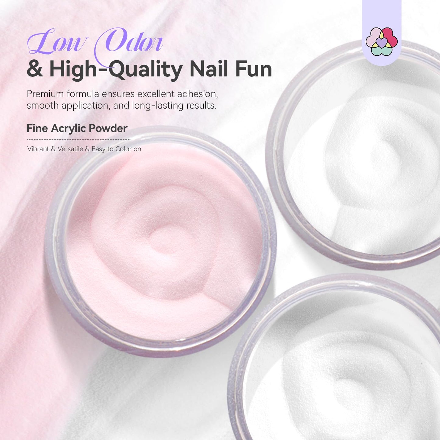 SAVILAND Essentials Acrylic Nail Kit Starter: Acrylic Nail Kit for Beginners with Everything White Pink Clear Acrylic Powder and Liquid Set #8/10/14 Nail Brush Forms Manicure Tools Home Nail Salon DIY