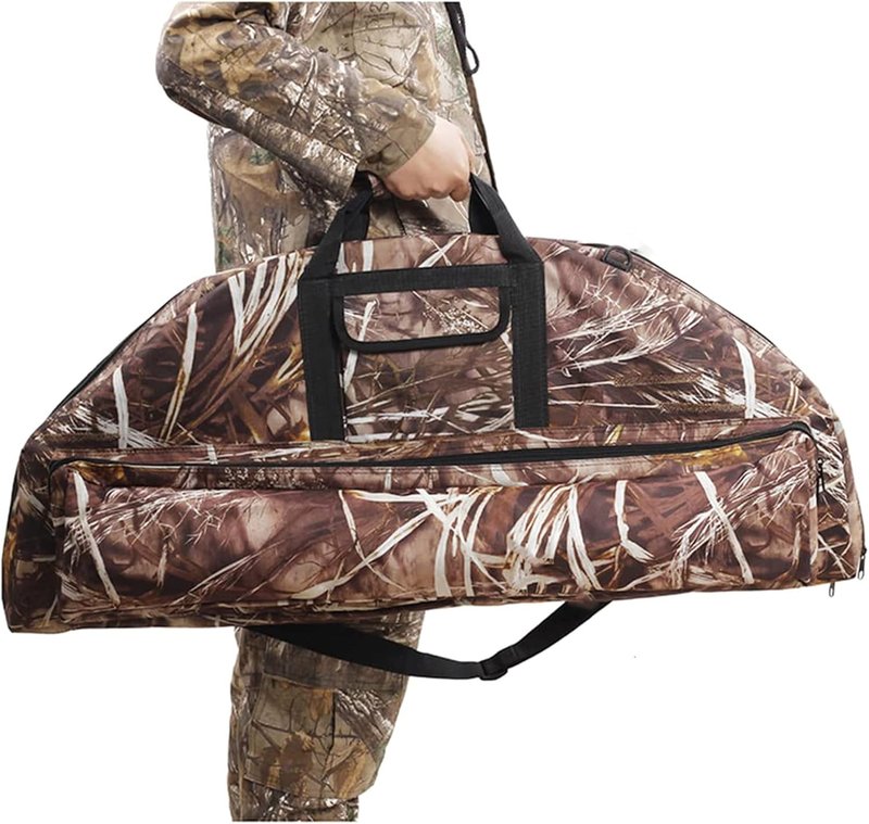 Lightweight Soft Compound Bow Case - 600D Water-Resistant Archery Backpack with Pockets for Hunting
