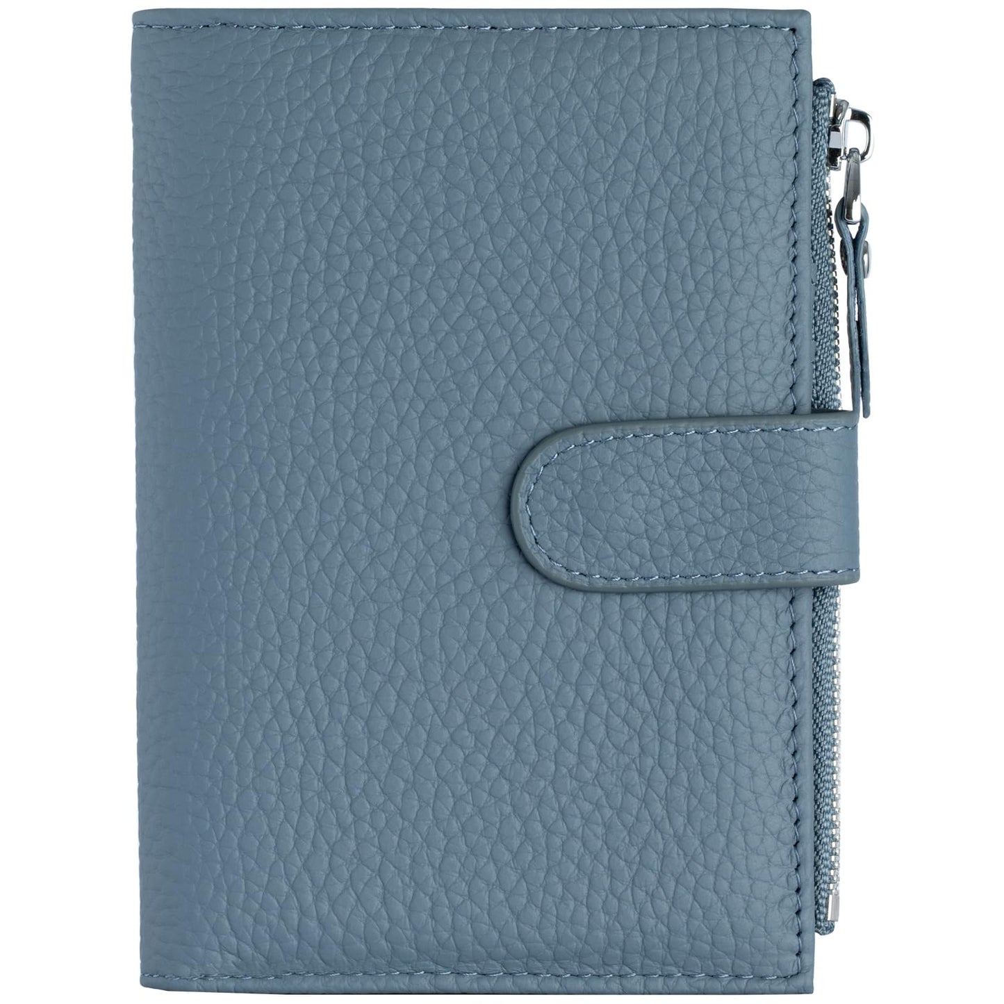 ilovever Passport wallet and Card Slot Combo RFID Blocking Slim Leather Travel Passport Wallet for Men and Women with Zippered Coins Pocket Passport holder, Blue
