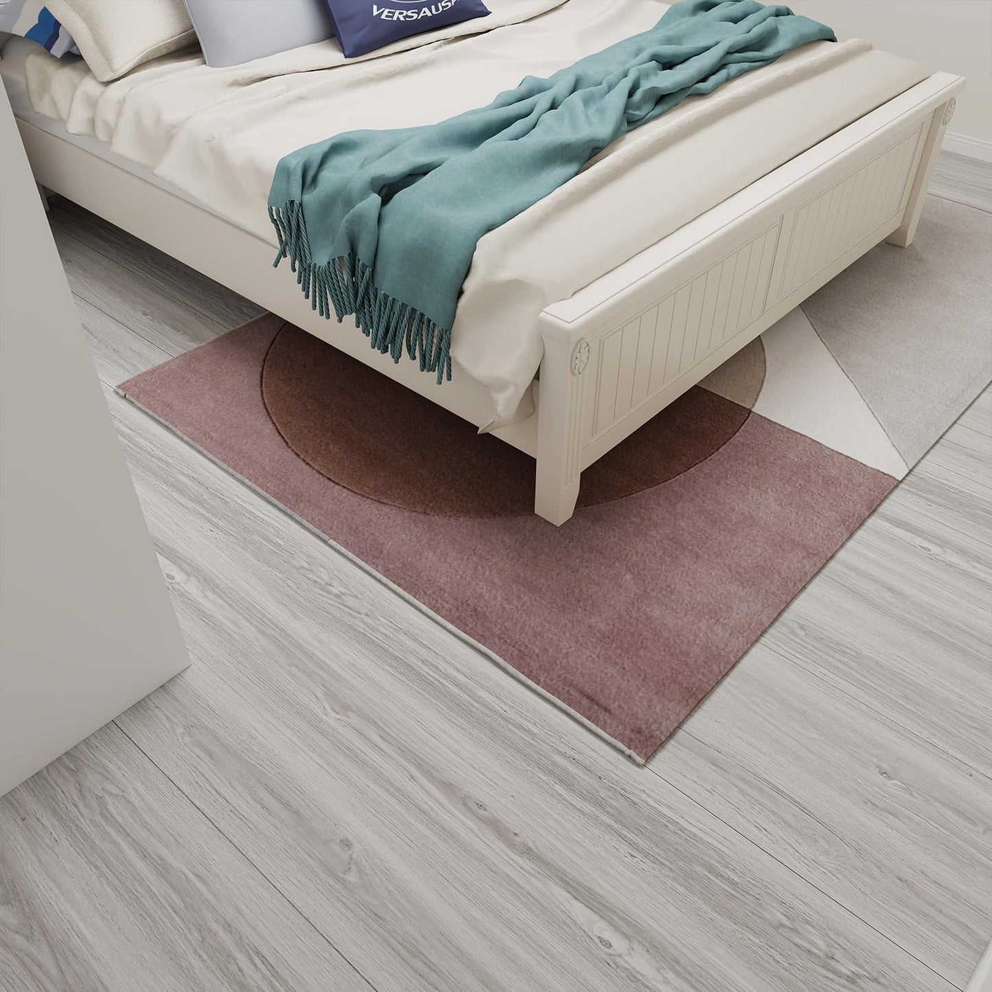 auxua Wood Grain Peel and Stick Floor Tiles – 11.8” Width, Full Roll Length of 118" – Versatile Design for Any Space, Light Color Self Adhesive Vinyl Flooring, Waterproof and Non-Slip Features