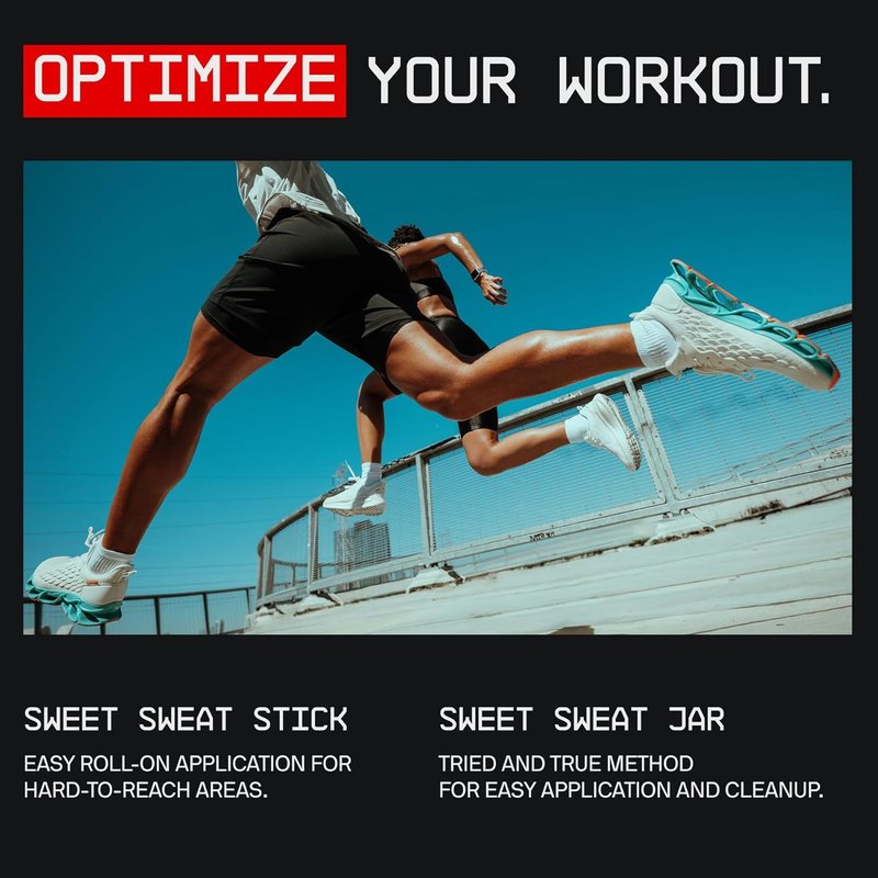 Sweet Sweat Workout Enhancer Gel - Maximize Exercise & Sweat Faster | 6.4oz Stick