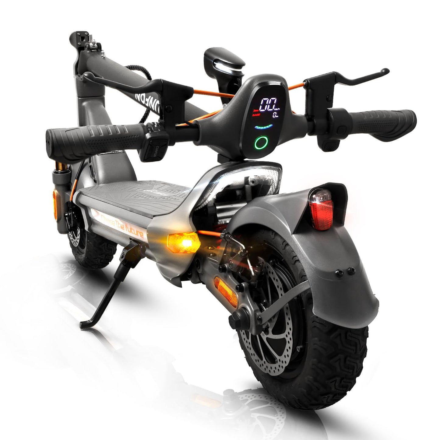 CUNFON Electric Scooter, Up to 31 MPH, 50 Mile Long Range, Dual Brake & Dual Suspension, 1600W Peak Motor, Off-Road Heavy Duty E-Scooter for Adults and Teens, 300+ lbs