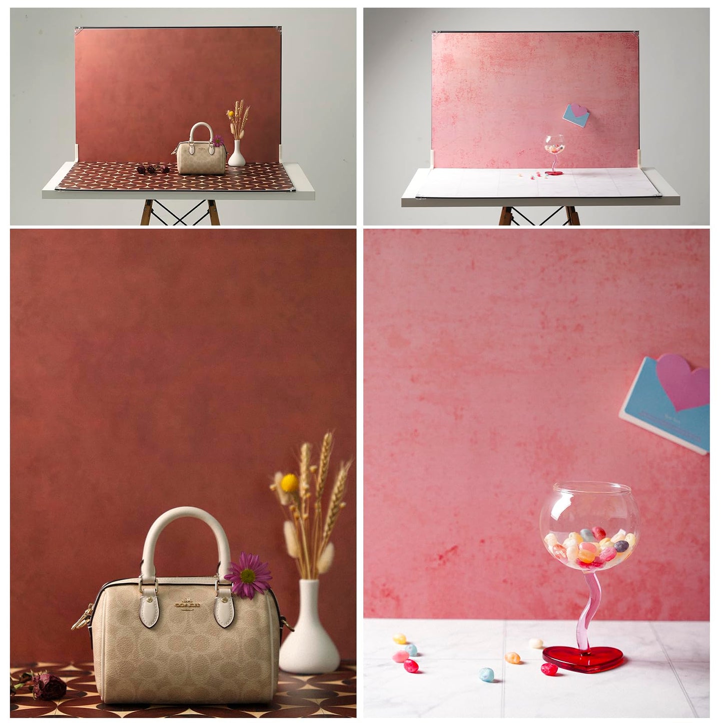 Product Photography Backdrops, 23x35 10Pcs 20 Patterns Double-Sided Photo Backdrop Boards, Flat Lay Background for Food, Jewelry, Cosmetics & Content Creation, MDAOCRY