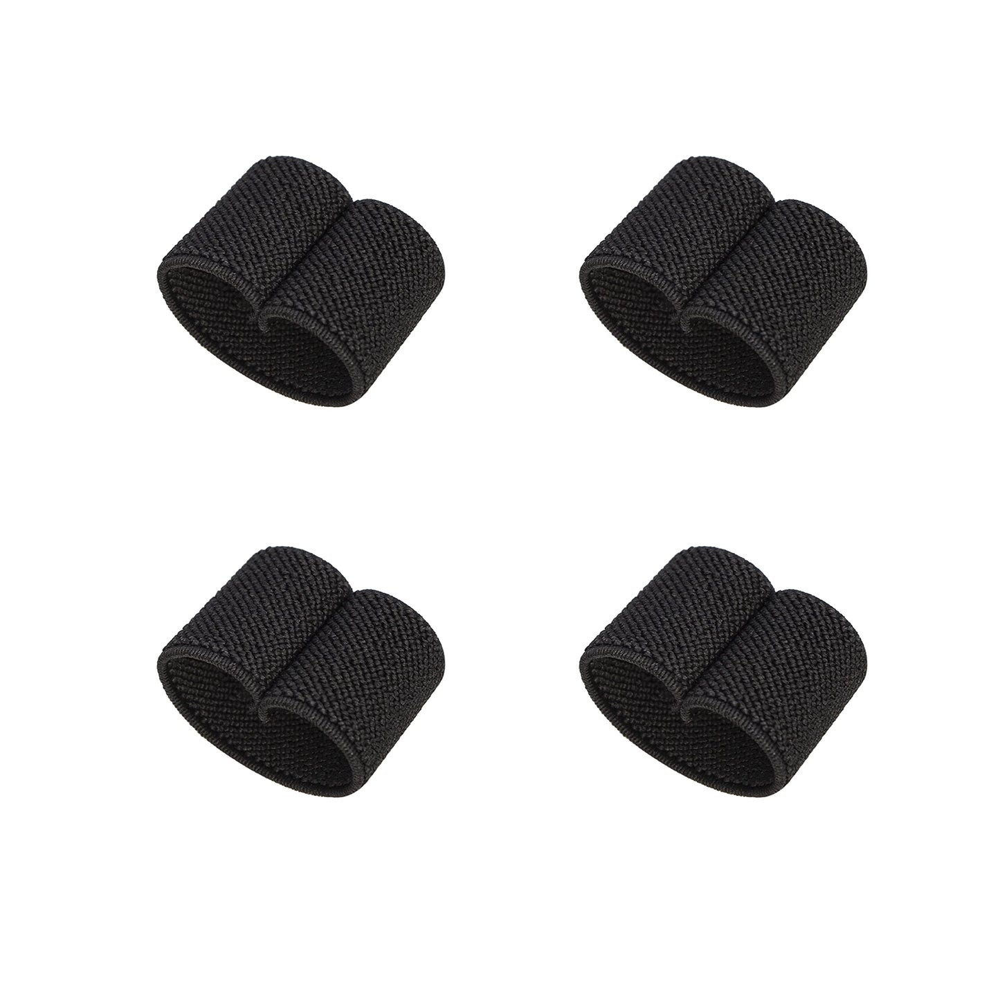 TACNEX Elastic Belt Keeper Strap Keepers Organizers Web Belt Stays Loop Backpack Strap Holder Retainer Band for 1.75" -2" Wide Belts/Straps (BK, 4 pcs)