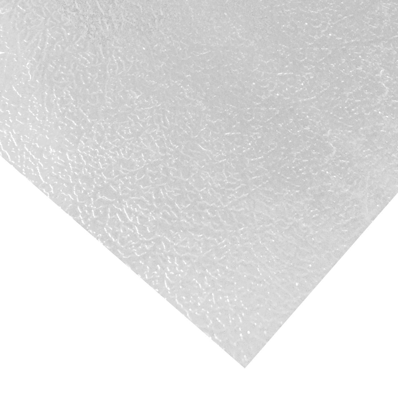 RESILIA - Deluxe Clear Vinyl, Plastic Floor Runner/Protector for Hard Floors - Skid-Resistant, Textured Pattern, (27 Inches Wide x 6 Feet Long), Made in The USA
